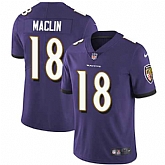Nike Baltimore Ravens #18 Jeremy Maclin Men's Nike Purple Team Color Vapor Untouchable Limited Player,baseball caps,new era cap wholesale,wholesale hats